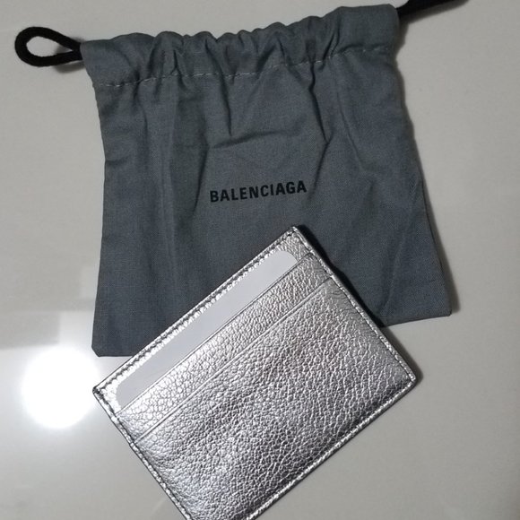Balenciaga Calfskin Hourglass Long Coin Case Card Holder  Balenciaga Leather Card Case